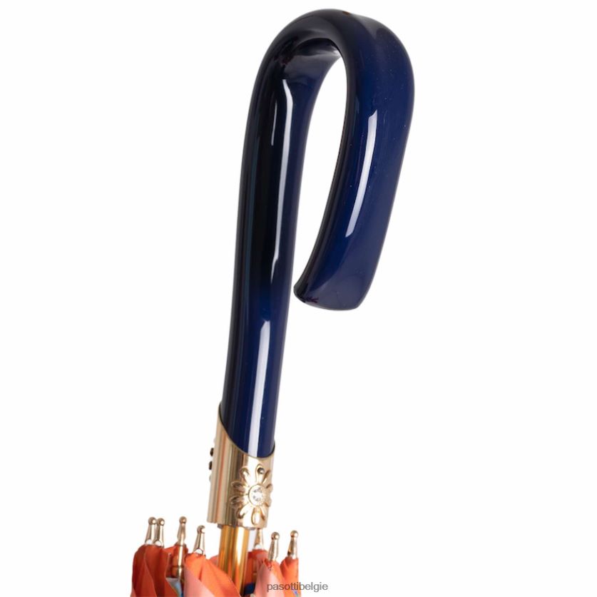 paraplu | 189 va936-1 f38 - oranje paraplu met bloemen PASOTTI VFHH4H333