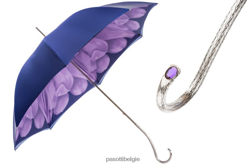 paraplu | 189n 21065-71 s13 - paarse dahliaparaplu, dubbeldoek PASOTTI VFHH4H382