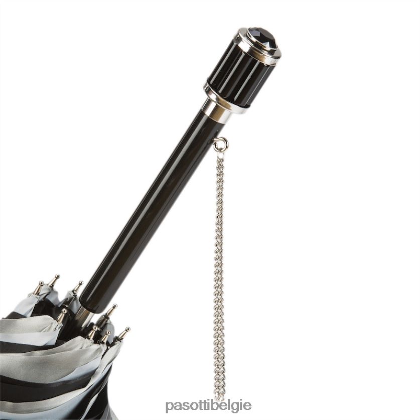 paraplu | 189n 21273-11 s11 - zilveren dahliaparaplu, dubbeldoek PASOTTI VFHH4H357