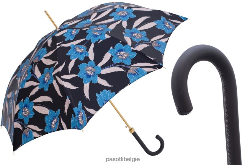 paraplu | 20 5z779-2p - blauwe bloemen PASOTTI VFHH4H370