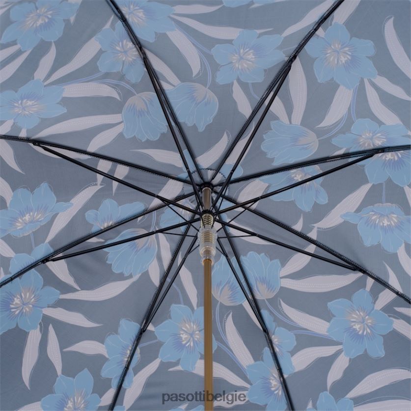 paraplu | 20 5z779-2p - blauwe bloemen PASOTTI VFHH4H370
