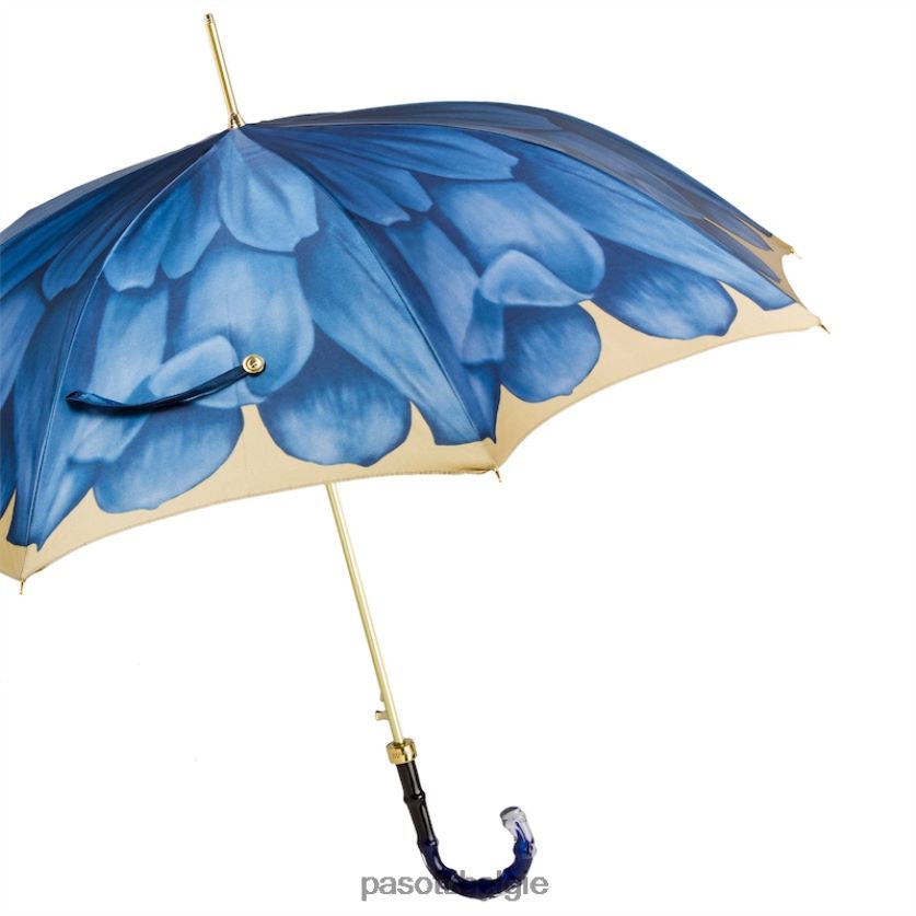 paraplu | 460 21065-13 n5 - blauwe dahliaparaplu PASOTTI VFHH4H362