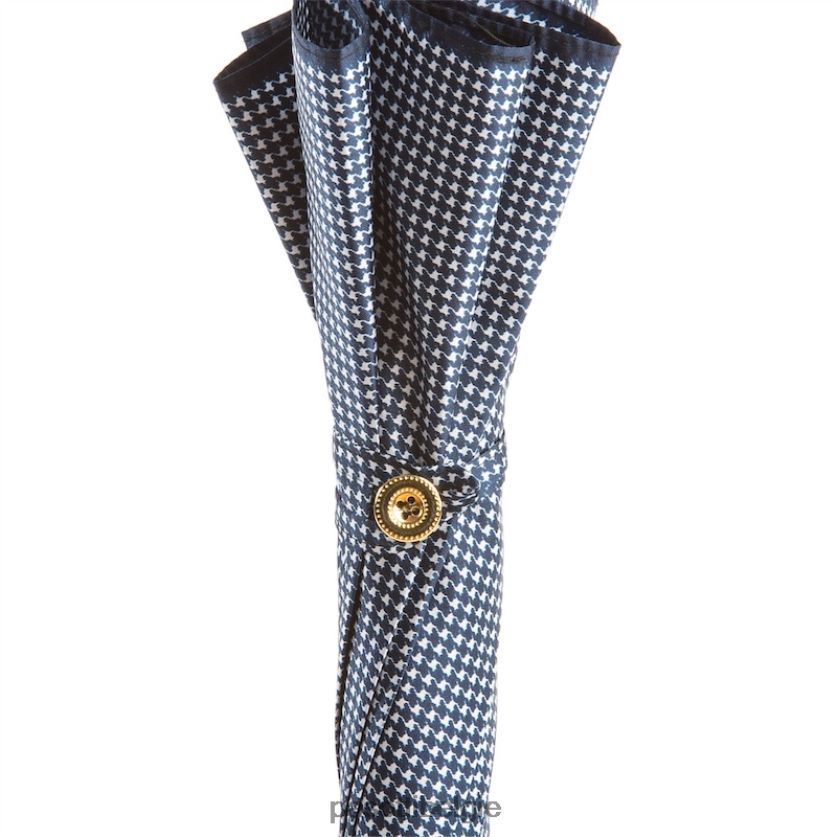 paraplu | 16 1408-34 p - pied de poule marineblauwe paraplu PASOTTI VFHH4H469