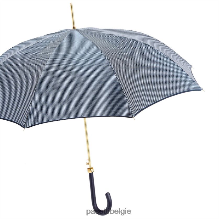 paraplu | 16 1408-34 p - pied de poule marineblauwe paraplu PASOTTI VFHH4H469