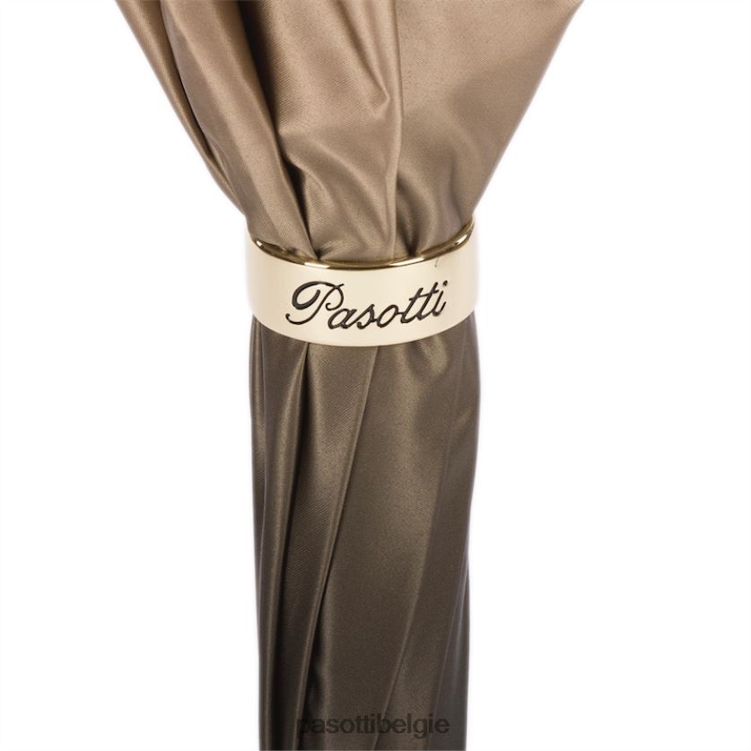 paraplu | 189 21285-1 p - Ivoorkleurige paraplu met gestreepte binnenkant, dubbeldoek PASOTTI VFHH4H459