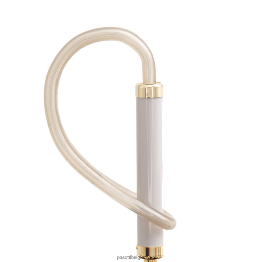 paraplu | 189 21352-5 a - ivoorkleurige paraplu met zwarte strepen PASOTTI VFHH4H436