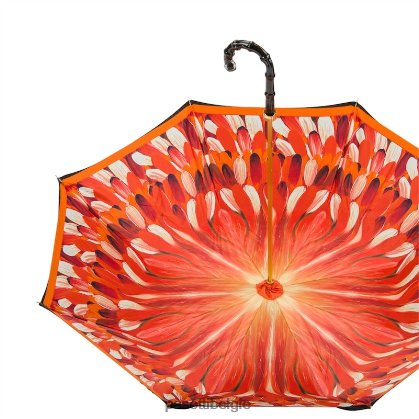 paraplu | 189 30093-4 n5 - paraplu met oranje penseelstreken, dubbeldoek PASOTTI VFHH4H479