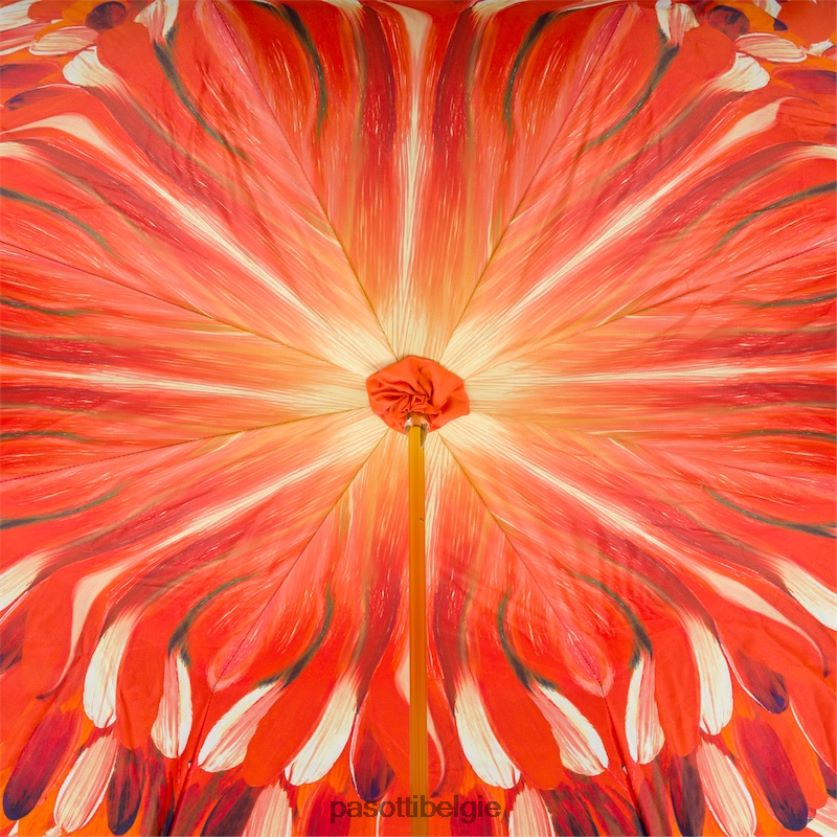 paraplu | 189 30093-4 n5 - paraplu met oranje penseelstreken, dubbeldoek PASOTTI VFHH4H479