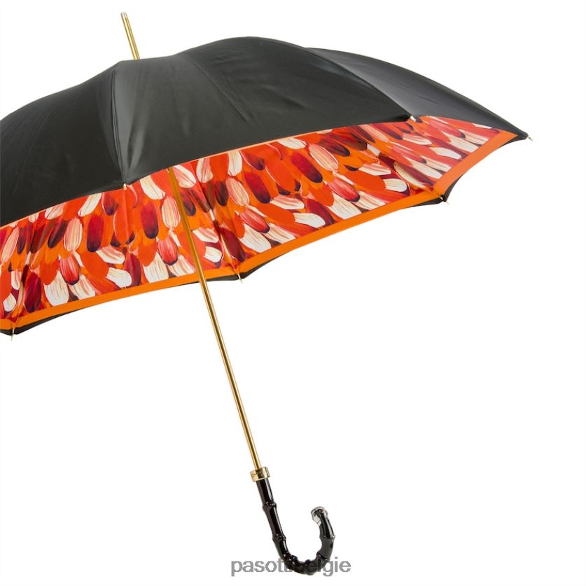 paraplu | 189 30093-4 n5 - paraplu met oranje penseelstreken, dubbeldoek PASOTTI VFHH4H479