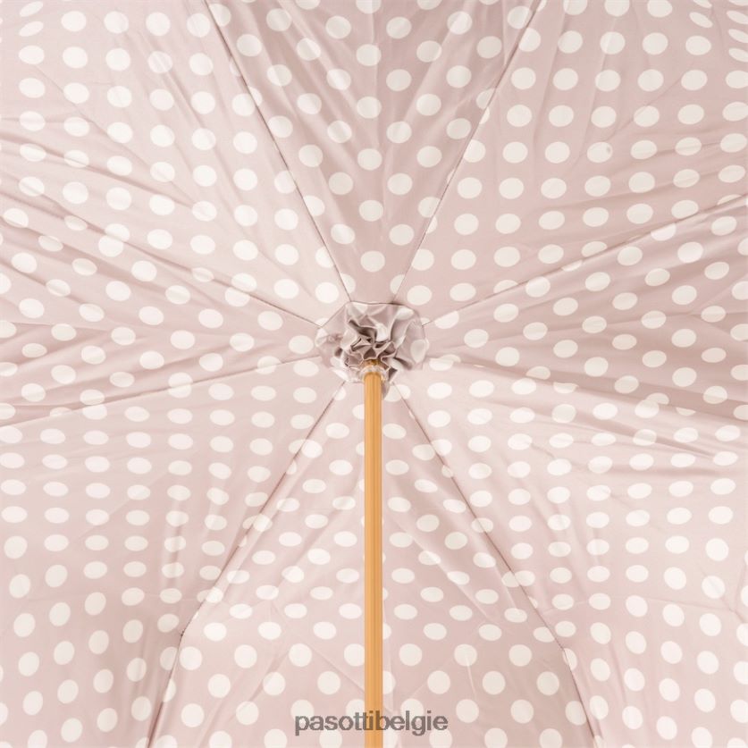 paraplu | 189 55874-153 a35 - ivoorkleurige paraplu met stippen, dubbele stof PASOTTI VFHH4H465
