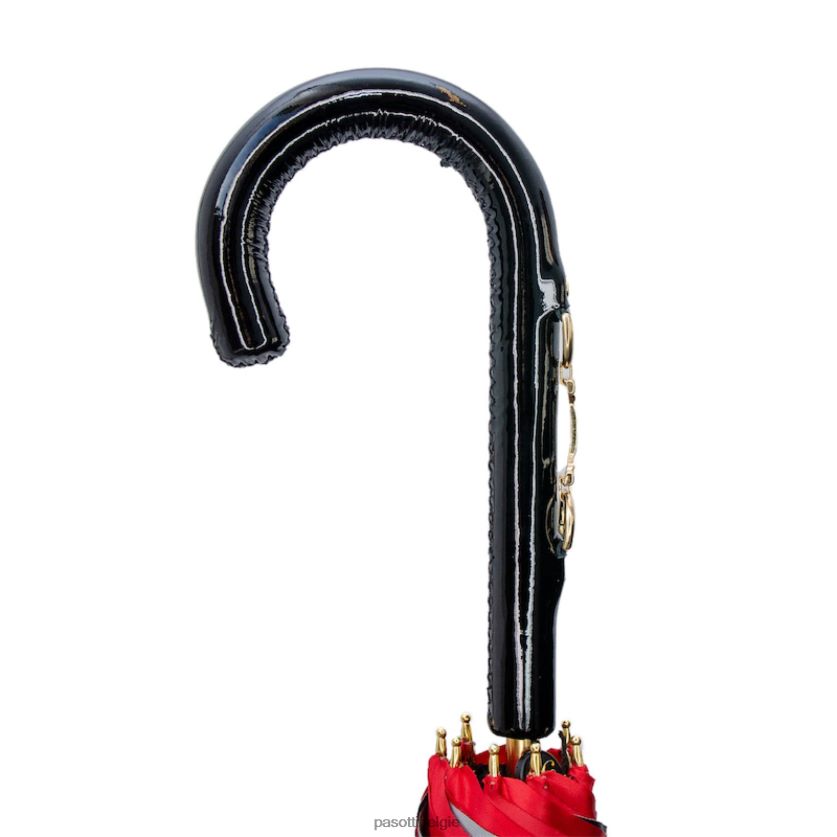 paraplu | 189 5g313-40 d33 - rode paraplu met hoofdstelprint, dubbeldoek PASOTTI VFHH4H443