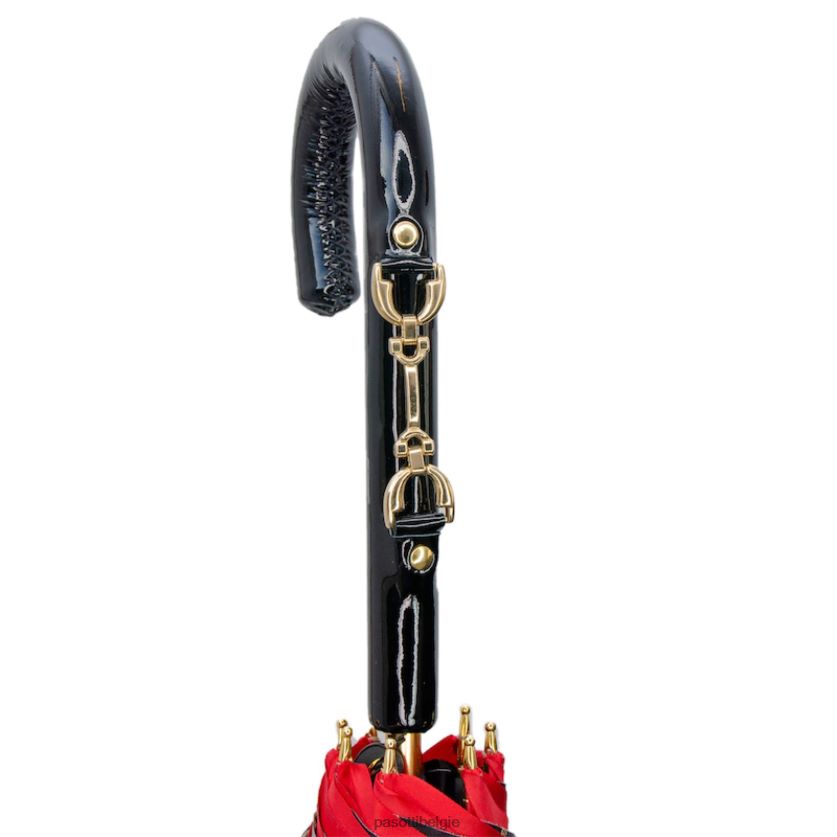 paraplu | 189 5g313-40 d33 - rode paraplu met hoofdstelprint, dubbeldoek PASOTTI VFHH4H443