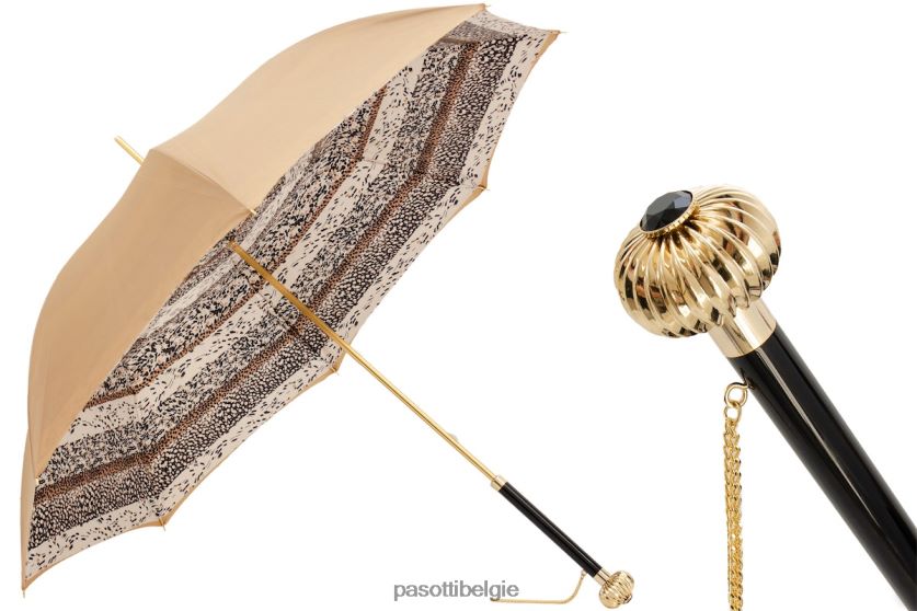 paraplu | 189 5g468-6 u14 - beige klassieke paraplu, dubbel doek PASOTTI VFHH4H444