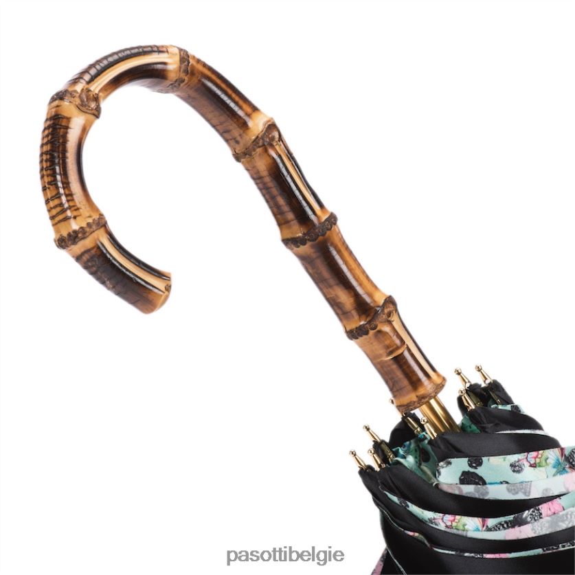 paraplu | 189 5x790-12 z20 - paraplu met vlinders en bamboe PASOTTI VFHH4H458