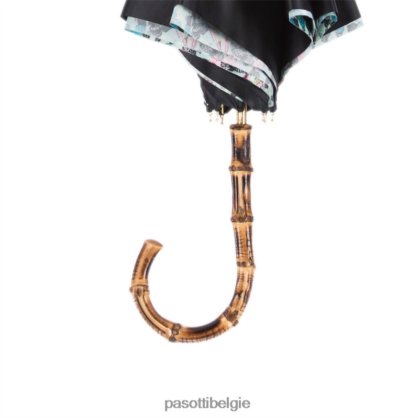 paraplu | 189 5x790-12 z20 - paraplu met vlinders en bamboe PASOTTI VFHH4H458