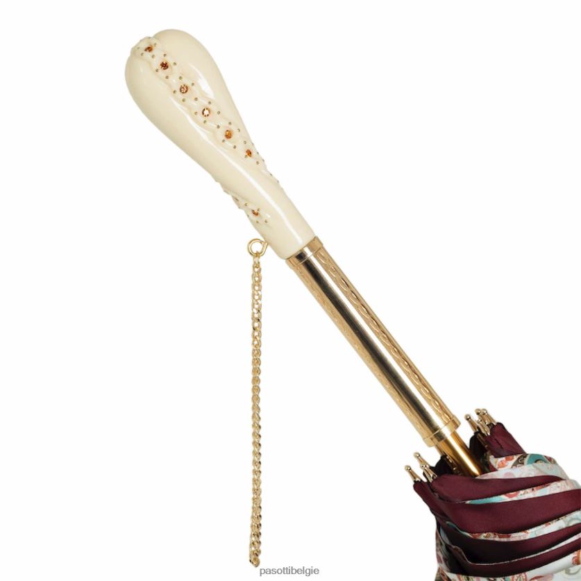 paraplu | 189 vf662-8 z5 - bordeauxrode paisley paraplu PASOTTI VFHH4H434