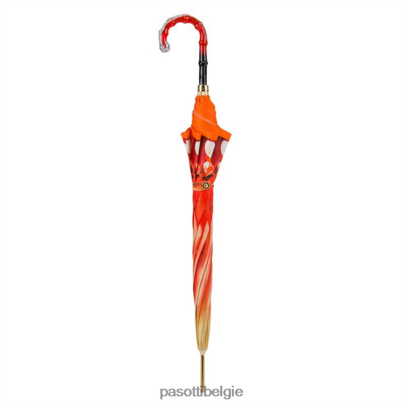 paraplu | 460 30093-4 n5 - oranje penseelstreken PASOTTI VFHH4H464