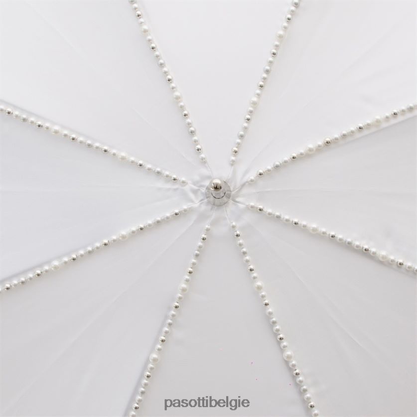 paraplu | 179n plat-1 p5 - trouwparaplu met witte parels PASOTTI VFHH4H557