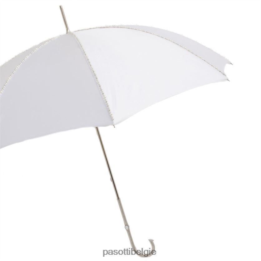 paraplu | 179n plat-1 p5 - trouwparaplu met witte parels PASOTTI VFHH4H557
