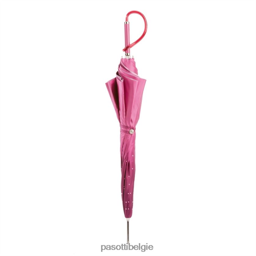 paraplu | 185n 21284-18 a - roze swarovski paraplu, dubbeldoek PASOTTI VFHH4H540