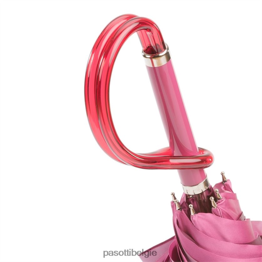 paraplu | 185n 21284-18 a - roze swarovski paraplu, dubbeldoek PASOTTI VFHH4H540