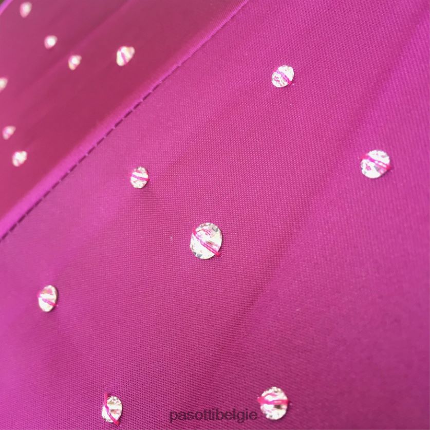 paraplu | 185n 21284-18 a - roze swarovski paraplu, dubbeldoek PASOTTI VFHH4H540