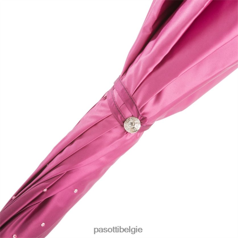 paraplu | 185n 21284-18 a - roze swarovski paraplu, dubbeldoek PASOTTI VFHH4H540