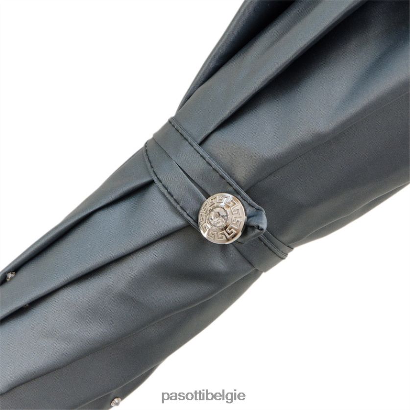 paraplu | 185n 21284-7 s8 - grijze swarovski paraplu, dubbeldoek PASOTTI VFHH4H544