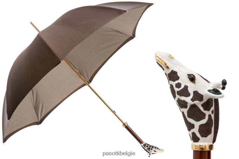 paraplu | 189 1408-19 k8 - luxe giraffeparaplu, dubbeldoek PASOTTI VFHH4H525