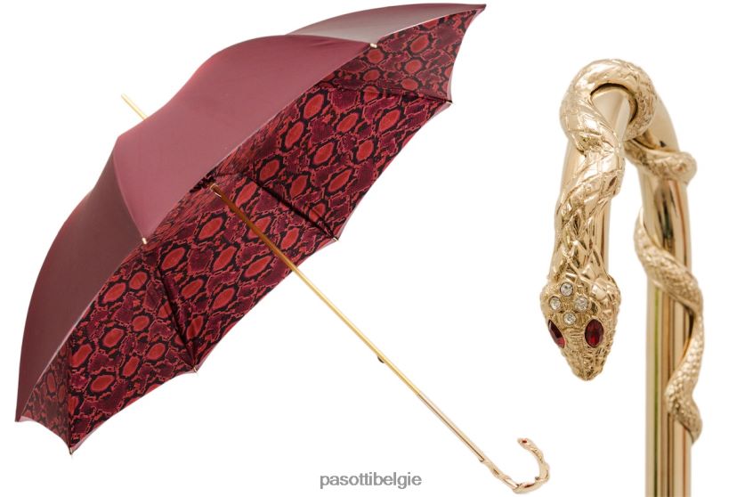 paraplu | 189 55303-213 w90 - rode pythonparaplu PASOTTI VFHH4H542