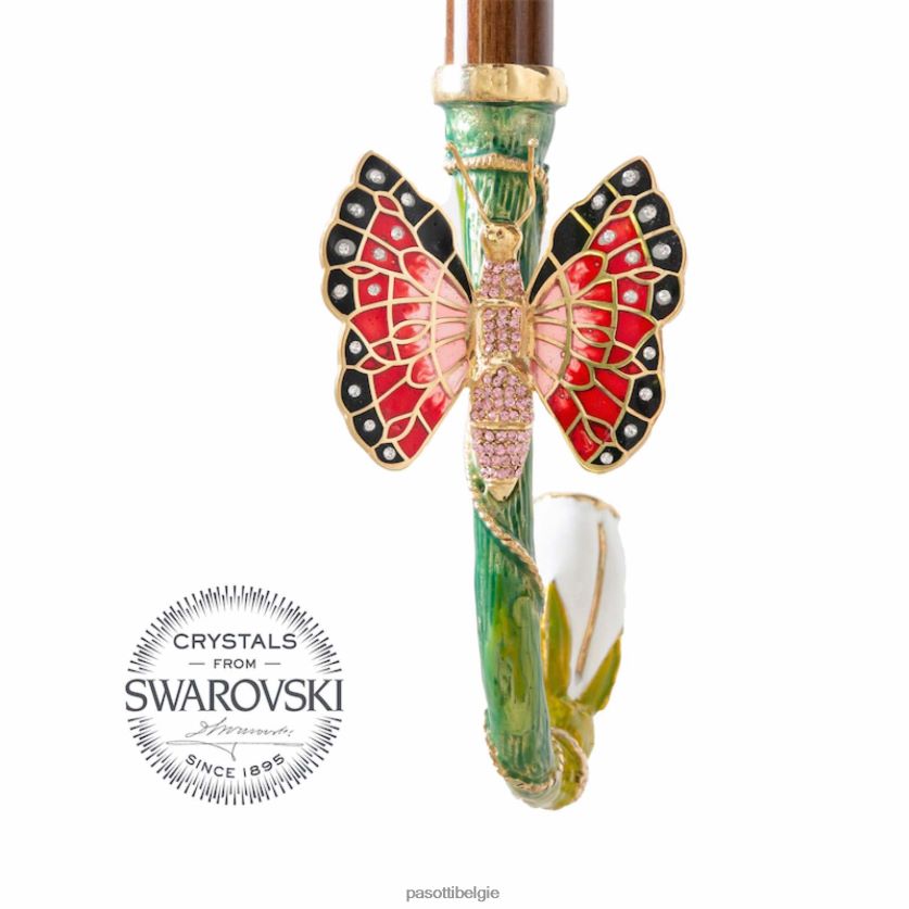 paraplu | 189 5x790-10 k90 - rode vlinderparaplu PASOTTI VFHH4H550