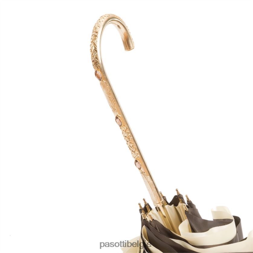 paraplu | 280 plat-30 c22 - luxe handgeborduurde paraplu PASOTTI VFHH4H536