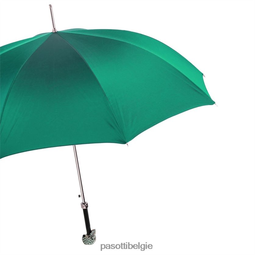 paraplu | 478 oxf-6 w333bv - groene swarovski schedelparaplu PASOTTI VFHH4H565