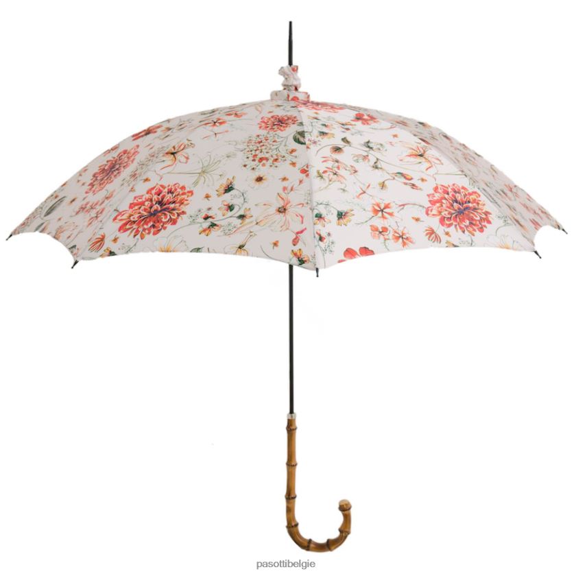 paraplu | 354ne 5y259-9 d4 - gebloemde parasol met whangee handvat PASOTTI VFHH4H635