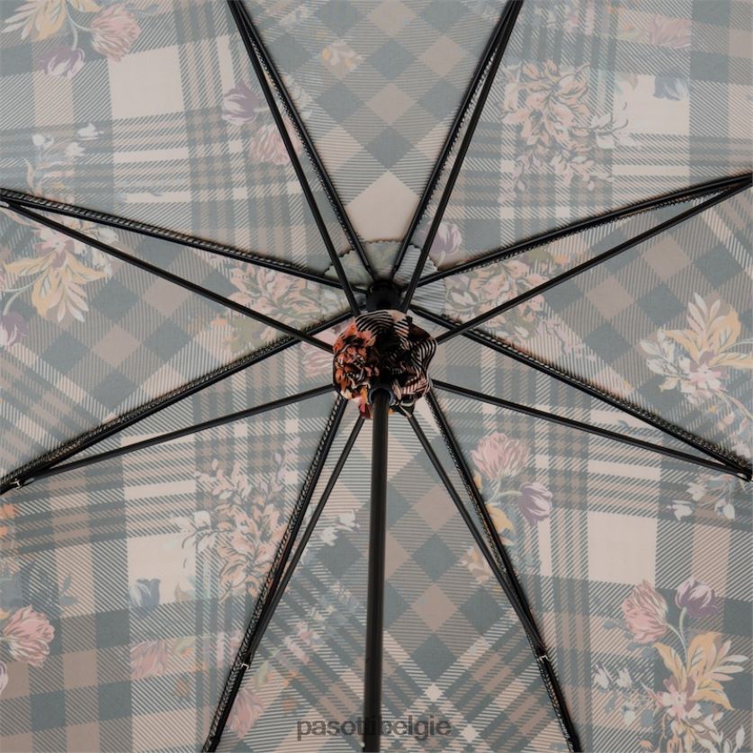 paraplu | 354ne 5y743-5 d26 - tartan parasol met bloemen PASOTTI VFHH4H630