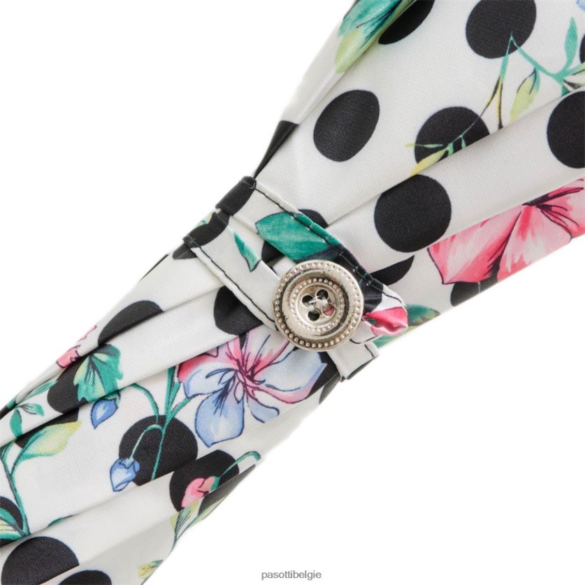 paraplu | 354ni 90462-2 d1 - parasol met stippen en bloemen PASOTTI VFHH4H628