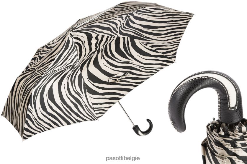 paraplu | 257 21028-55 d19 - opvouwbare zebraparaplu PASOTTI VFHH4H613