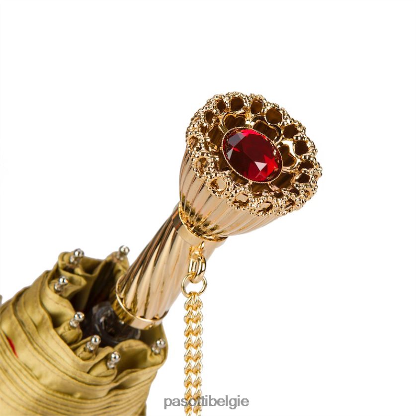 paraplu | 257 21065-21 p11 - rode dahlia opvouwbare paraplu PASOTTI VFHH4H589