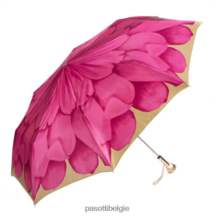 paraplu | 257 21065-30 p11 - roze dahlia opvouwbare paraplu PASOTTI VFHH4H576
