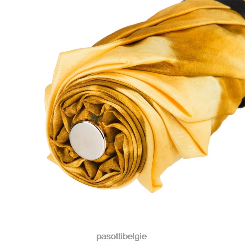 paraplu | 257 21273-6 a29 - gouden bloem mooie opvouwbare paraplu PASOTTI VFHH4H606