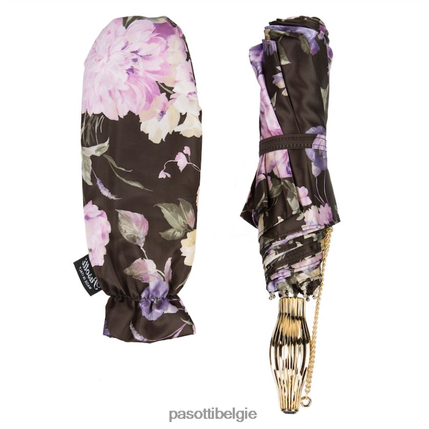 paraplu | 257 52693-70 p13 - donkerbloemige opvouwbare paraplu PASOTTI VFHH4H609