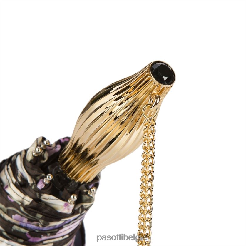 paraplu | 257 52693-70 p13 - donkerbloemige opvouwbare paraplu PASOTTI VFHH4H609