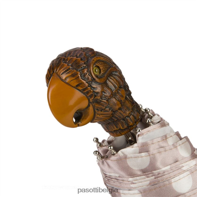 paraplu | 257 55874-153 139 - Opvouwbare paraplu met stippen en papegaaihandvat PASOTTI VFHH4H619