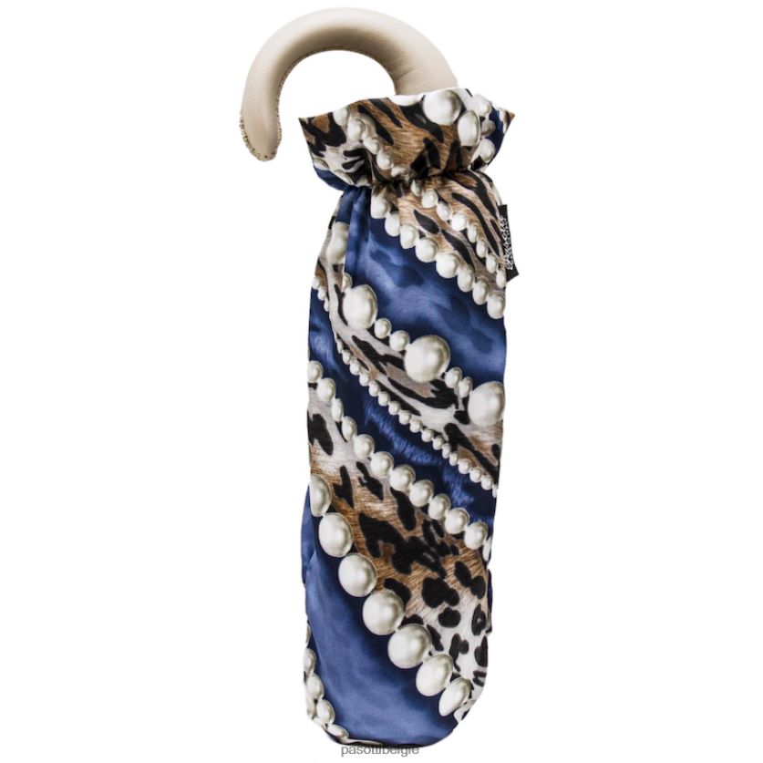 paraplu | 257 5a003-33 p - opvouwbare paraplu met parelprint PASOTTI VFHH4H610