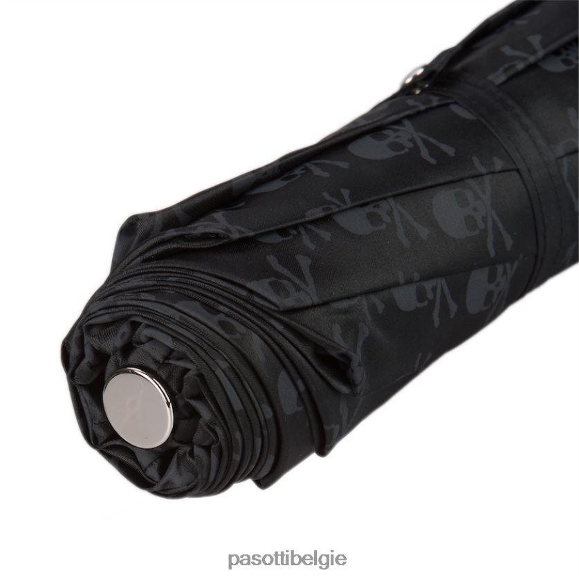 paraplu | 257 pnt w33 - opvouwbare paraplu met zilveren schedel PASOTTI VFHH4H586